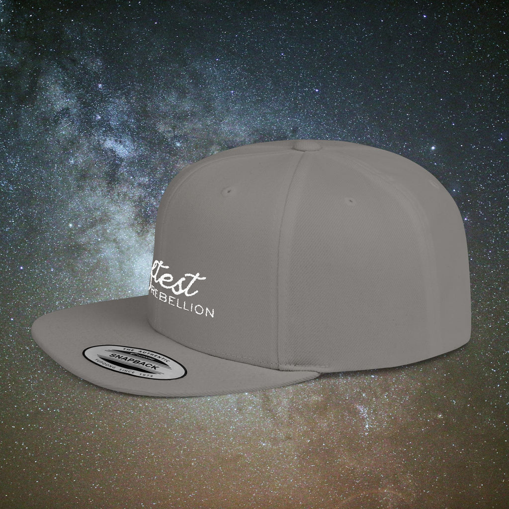 Softest Rebellion™ Embroidered Logo- Flat Bill Snapback