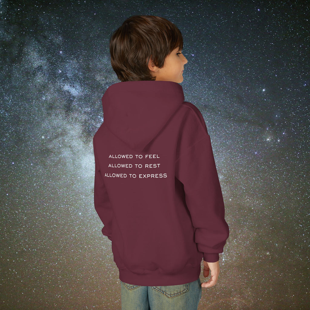 Softest Rebellion™ Youth Hoodie - "Allowed to Feel, Allowed to Rest, Allowed to Express."