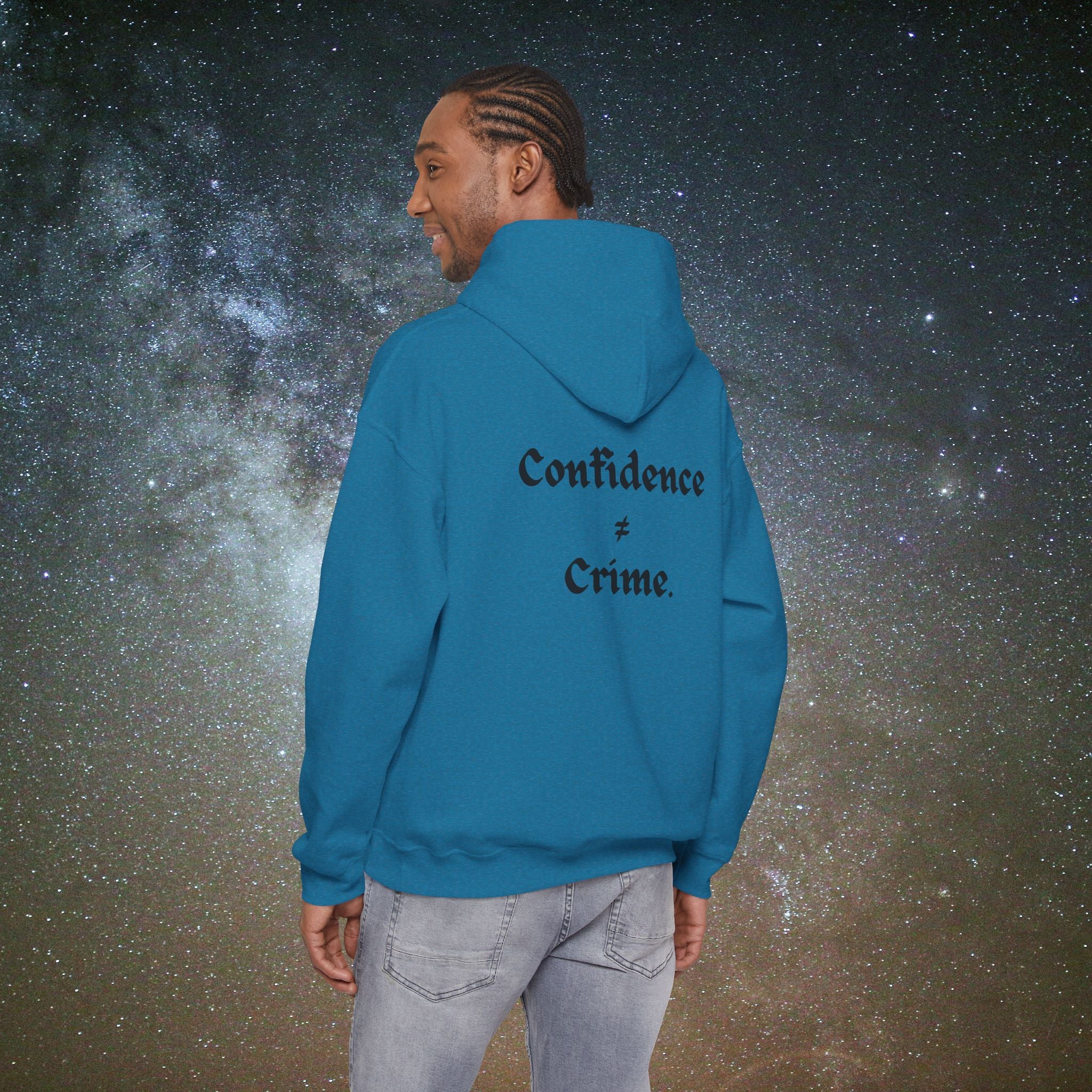 "Confidence ≠ Crime" Statement Hoodie