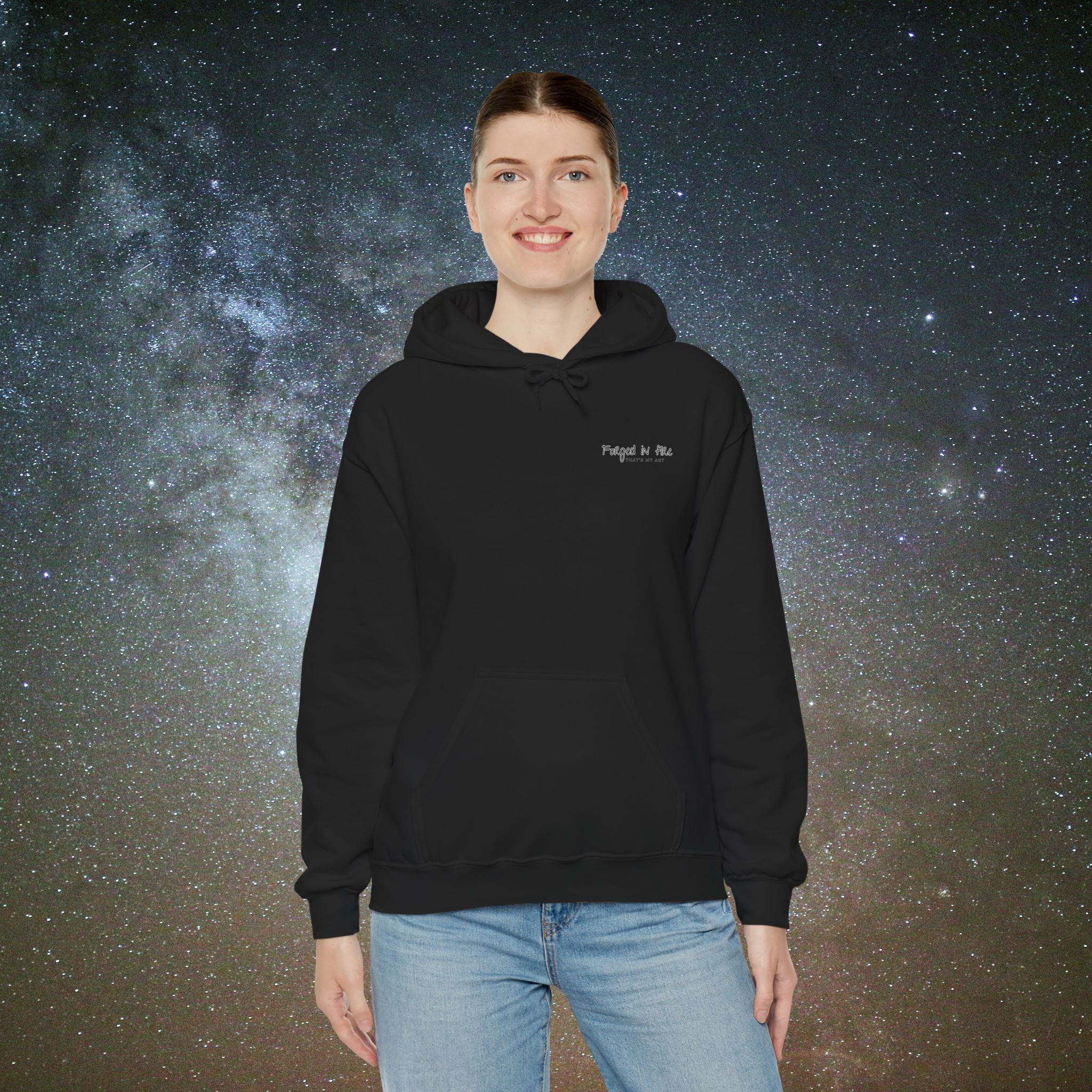 Beneath Her Moonlight™- Forged in Fire Hoodie