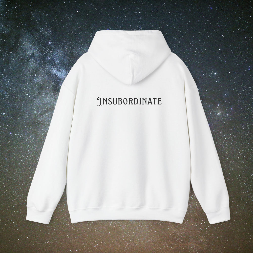 "Insubordinate" Softest Rebellion™ Minimalist Logo - Unisex/Men's Hoodie