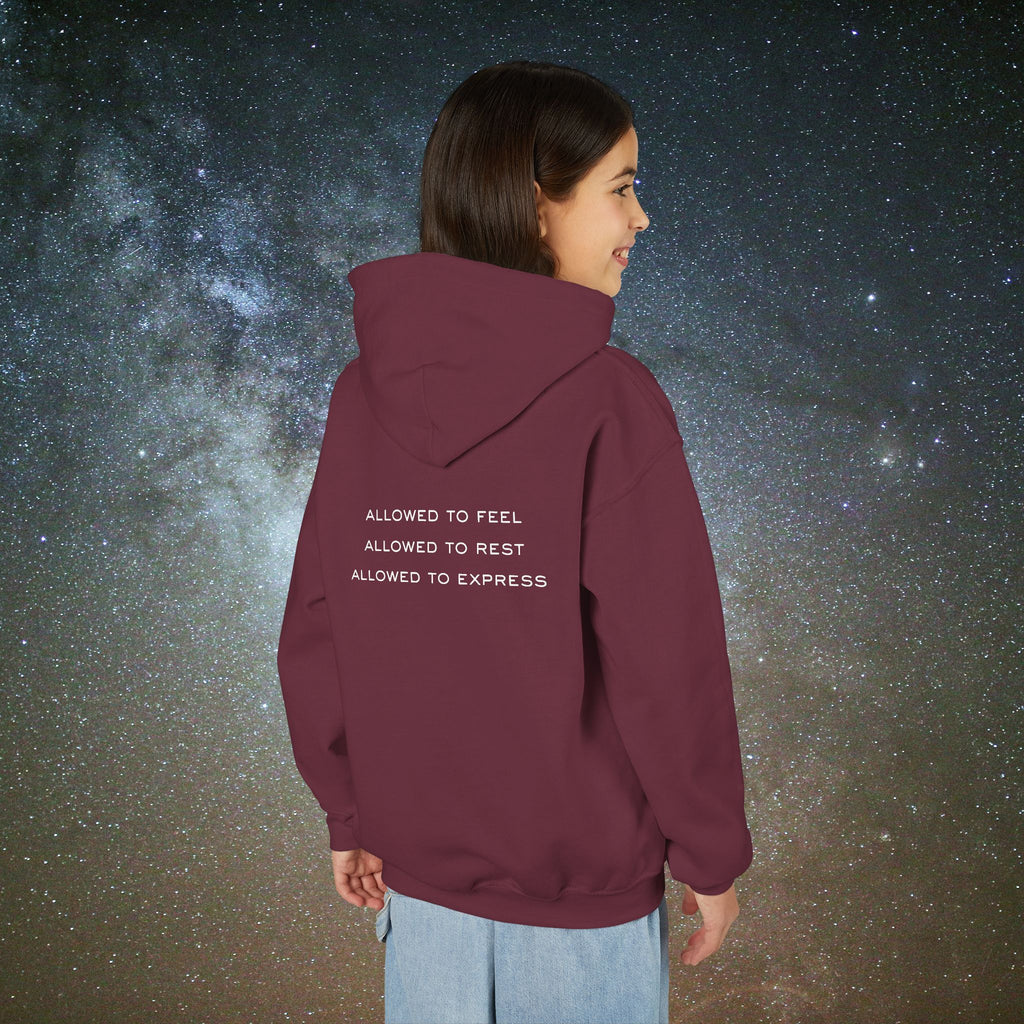 Softest Rebellion™ Youth Hoodie - "Allowed to Feel, Allowed to Rest, Allowed to Express."