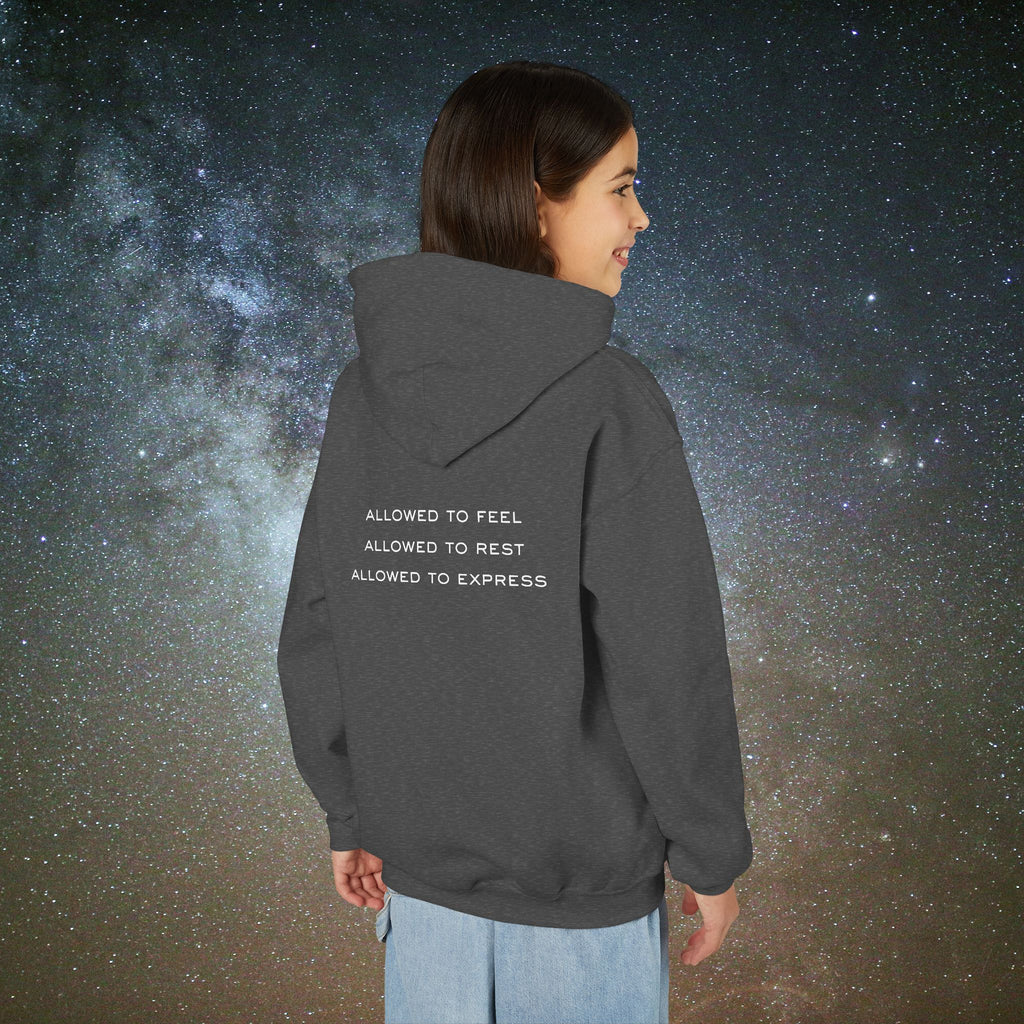 Softest Rebellion™ Youth Hoodie - "Allowed to Feel, Allowed to Rest, Allowed to Express."