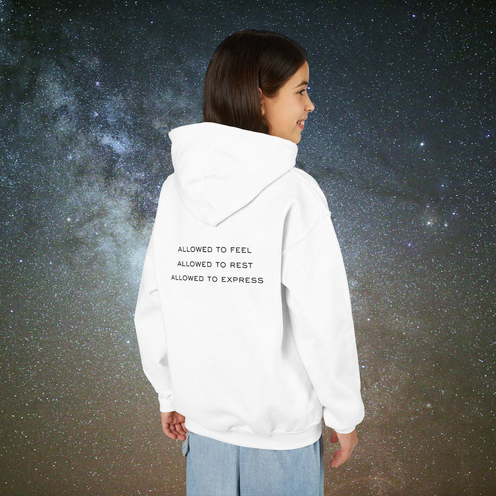 Softest Rebellion™ Youth Hoodie - "Allowed to Feel, Allowed to Rest, Allowed to Express."