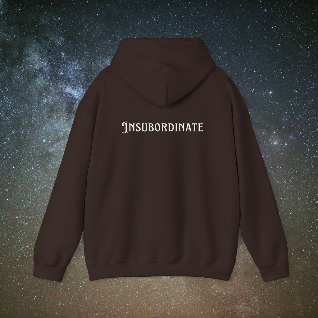 "Insubordinate" Softest Rebellion™ Minimalist Logo - Unisex/Men's Hoodie