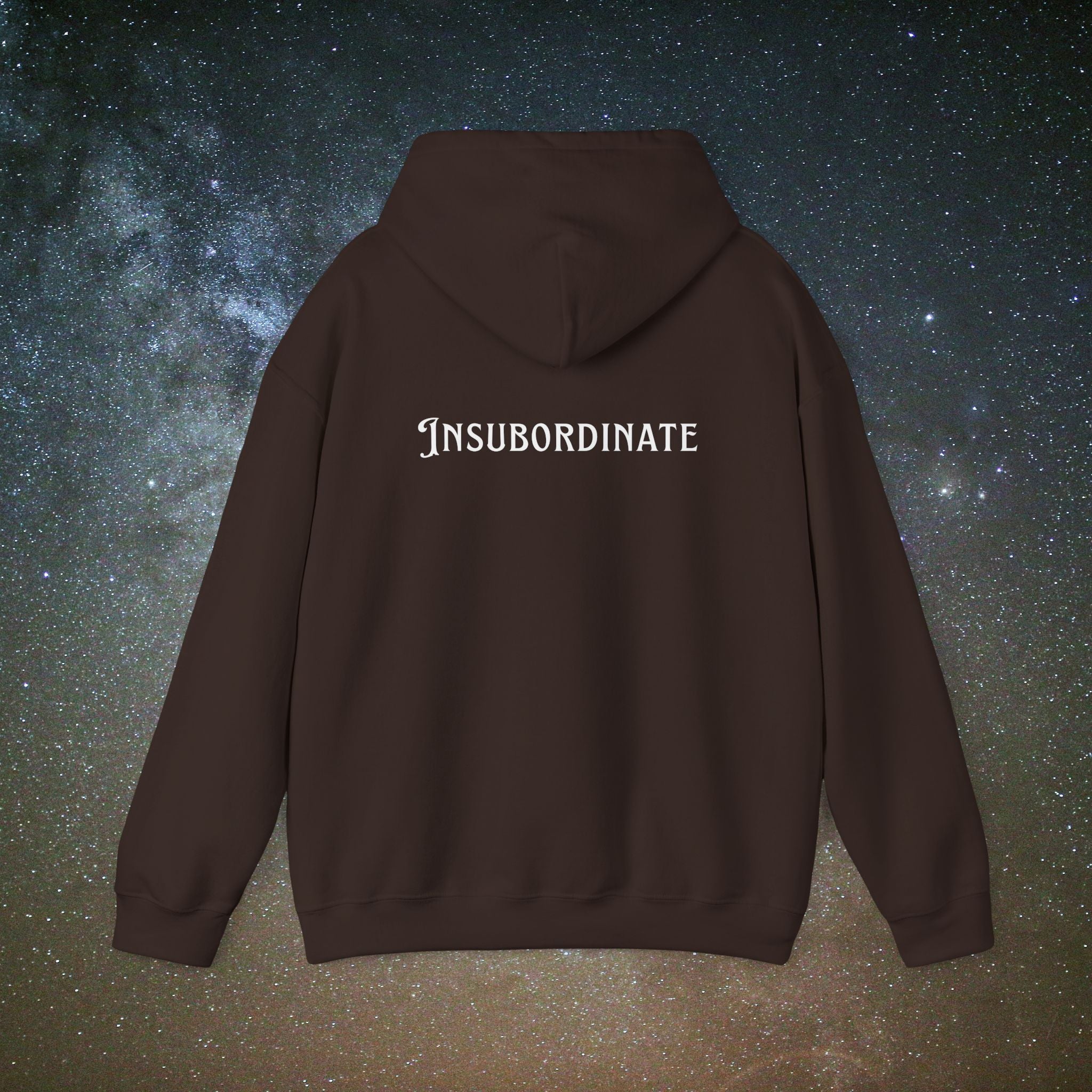 "Insubordinate" Softest Rebellion™ Minimalist Logo - Unisex/Men's Hoodie
