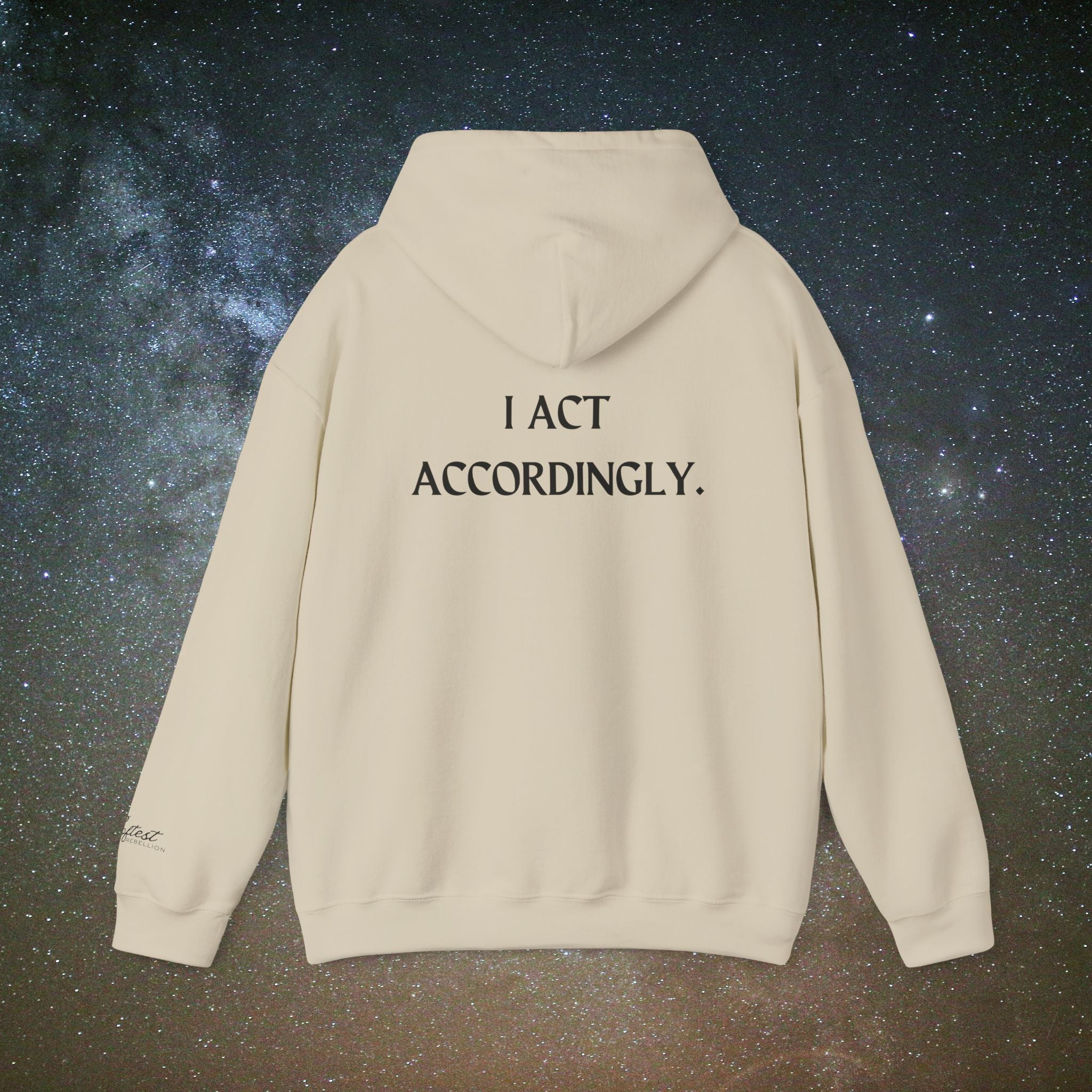 "I Act Accordingly" Hoodie