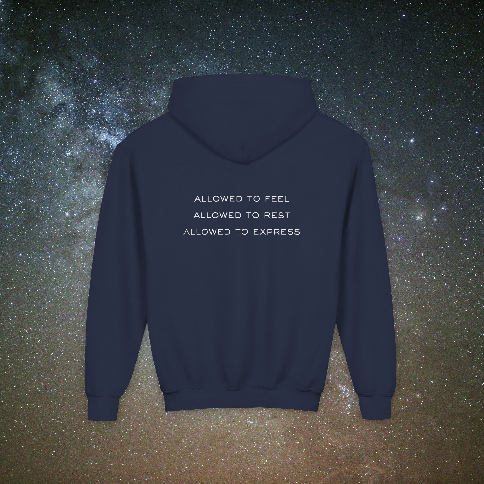 Softest Rebellion™ Youth Hoodie - "Allowed to Feel, Allowed to Rest, Allowed to Express."