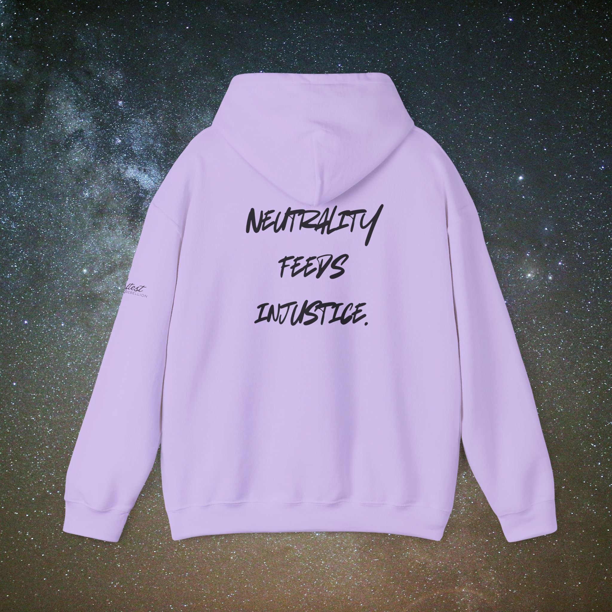 "Neutrality Feeds Injustice" Statement Hoodie